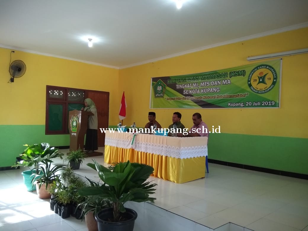 MAN Kota Kupang mengikuti Kompetisi Sains Madrasah (KSM) Tingkat Kota Kupang Tahun 2019